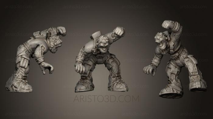 Figurines heroes, monsters and demons (STKM_0489) 3D model for CNC machine